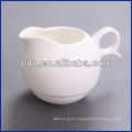 PT-16610 pote de leche de porcelana blanca